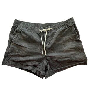 Vuori Black Ripstop Camo Shorts with Drawstring Waist- Size XL